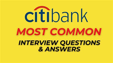 citibank interview questions|20 Citi Interview Questions and Answers .